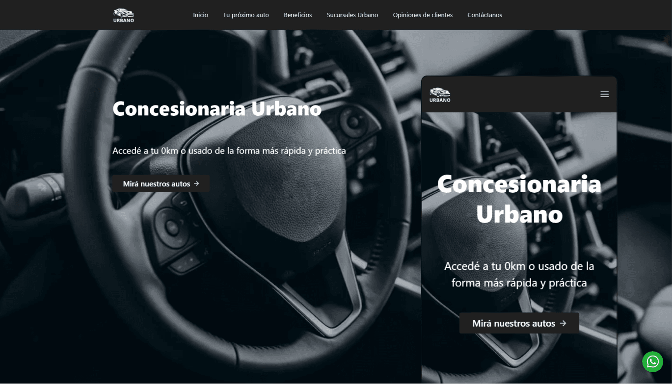 Urbano website template thumbnail